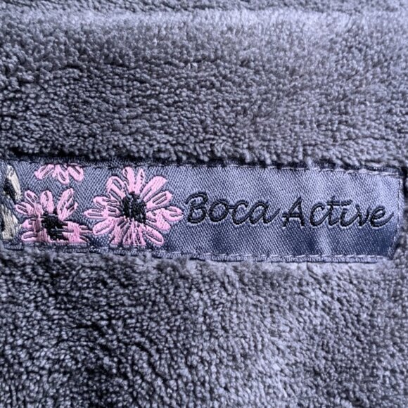 Zip-up Grey Fuzzy Jacket - Picture 3 of 10